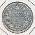 Канада 25 центов 1910 год