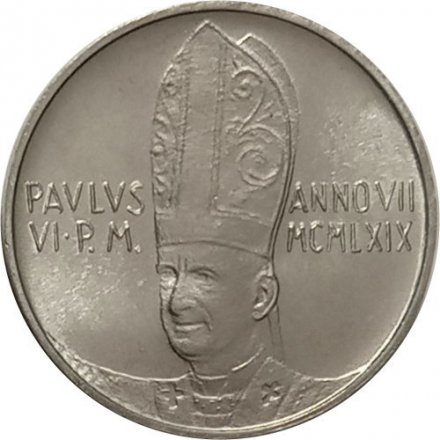 Ватикан 1 лира 1969 год
