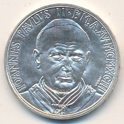 Ватикан 1000 лир 1993 год