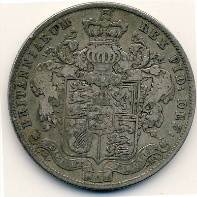 Великобритания 1/2 кроны 1829 год
