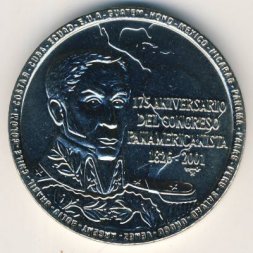 Куба 1 песо 2001 год
