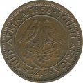 ЮАР 1/4 пенни 1958 год