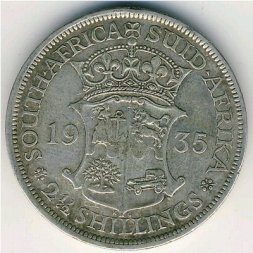 ЮАР 2 1/2 шиллинга 1935 год
