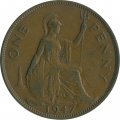 Великобритания 1 пенни 1947 год