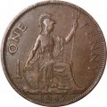 Великобритания 1 пенни 1947 год