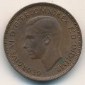 Великобритания 1 фартинг 1947 год - Крапивник