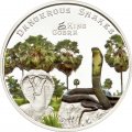 Острова Кука 5 долларов 2011 год - Королевская кобра