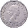 Великобритания 1 шиллинг 1965 год - Английский герб