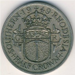 Южная Родезия 1/2 кроны 1949 год