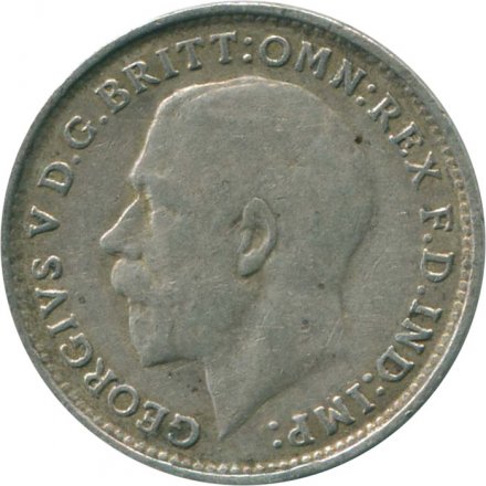 Великобритания 3 пенса 1917 год