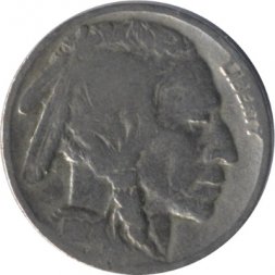 США 5 центов 1928 год - Buffalo Nickel (Без отметки монетного двора)