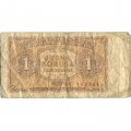 Чехословакия 1 крона 1953 год - G
