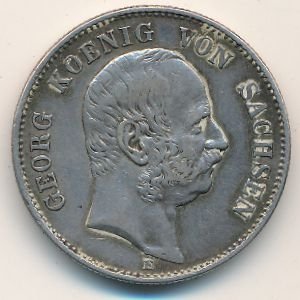Саксония 2 марки 1903 год