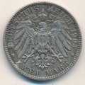Саксония 2 марки 1903 год