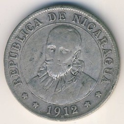 Никарагуа 25 сентаво 1912 год