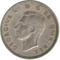 Великобритания 1 шиллинг 1947 год - Шотландский шиллинг - лев, сидящий на короне