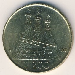 Сан-Марино 200 лир 1987 год