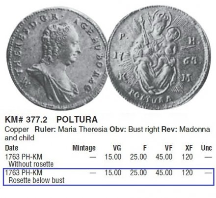 Венгрия 1 полтура 1763 год Мария Терезия