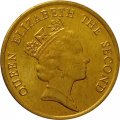 Гонконг 10 центов 1989 год UNC