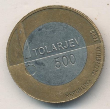 Словения 500 толаров 2003 год