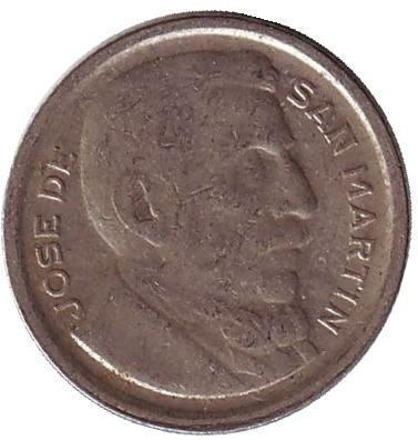 Аргентина 5 сентаво 1951 год - Хосе де Сан-Мартин