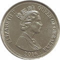 Гибралтар 5 пенсов 2016 год