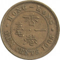 Гонконг 10 центов 1965 год (KN)