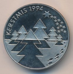 Нидерланды 5 экю 1994 год - Рождество