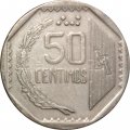 Перу 50 сентимо 1997 год
