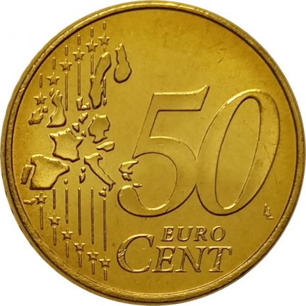 Германия 50 евроцентов 2002 год (G)