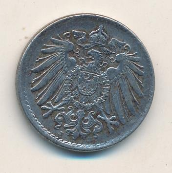 Германия 5 пфеннигов 1918 год (J)