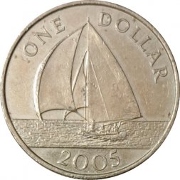 Бермудские острова 1 доллар 2005 год