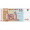 Таджикистан 20 сомони 2021 год - Абуали ибн Сино UNC