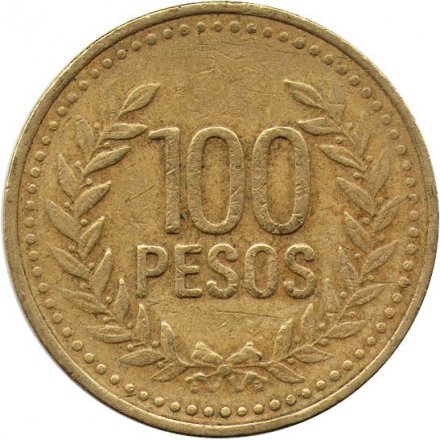 Колумбия 100 песо 1995 год