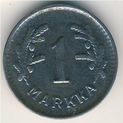 Финляндия 1 марка 1952 год (старый тип)