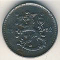Финляндия 1 марка 1952 год (старый тип)