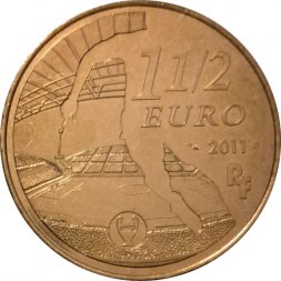 Франция 1 1/2 евро 2011 год - Футбольный клуб. Марсель