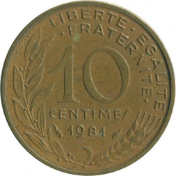 Франция 10 сантимов 1981 год - Марианна