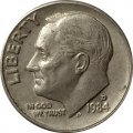 США 1 дайм (10 центов) 1984 год - Франклин Рузвельт (D)