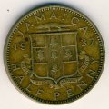 Ямайка 1/2 пенни 1937 год