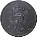 Дания 1 эре 1969 год