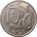 Австралия 10 центов 2001 год - Лирохвост