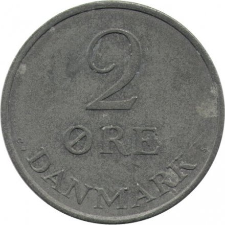 Дания 2 эре 1969 год - Король Фредерик IX