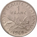 Франция 1 франк 1969 год