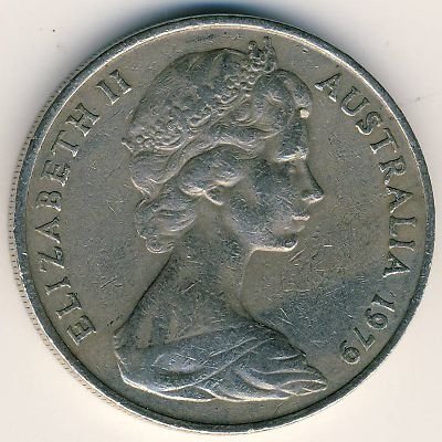 Австралия 20 центов 1979 год