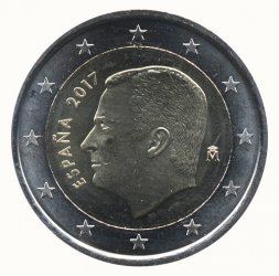 Испания 2 евро 2017 год - Филипп VI