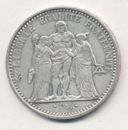 Франция 10 франков 1967 год
