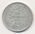 Франция 10 франков 1967 год