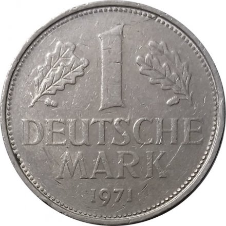 ФРГ 1 марка 1971 год (F)