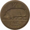 Ирландия 1/2 пенни 1942 год